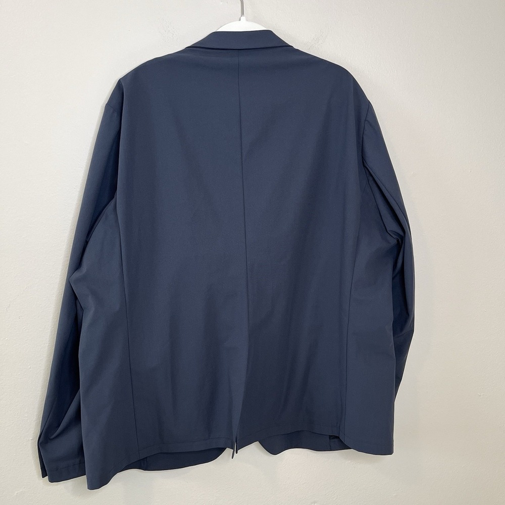 Mens Performance Sport Coat Blazer Sene Blue Travel Business Career Work Mens - Picture 8 of 8